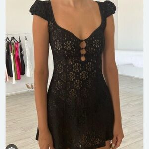 Mirror Palais Style Maria Mini Dress with Sweetheart Neckline